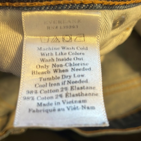 Everlane High Waisted Jeans Size 28r Wedgie Vintage Style cheeky - Picture 7 of 7